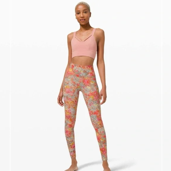 NWOT Lululemon Align High-Rise 28” Inflorescence Multi Floral Leggings size 10 - Picture 2 of 10